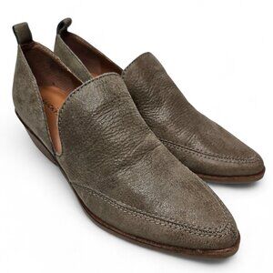 Lucky Brand Mahzan Heeled Loafers Women's Pointy Toe Cut Out Side Light Brown 7